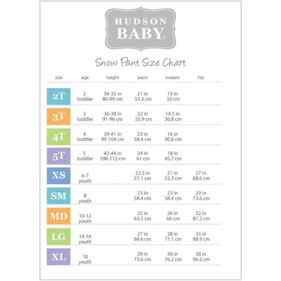 Hudson Baby Snow Pants Fuchsia XL (18 Youth) - Picture 10 of 10